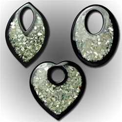 Wholesale Vintage Crushed Mother of Pearl Pendants