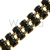 Jet Double Row Swarovski Rhinestone Chain