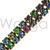 Wholesale Swarovski Rhinestone Chain - Double Row Light Multi