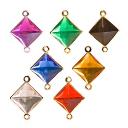 Lucite Channel Heart, Asst. Colors