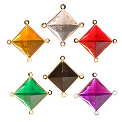 Lucite Channel Heart, Asst. Colors
