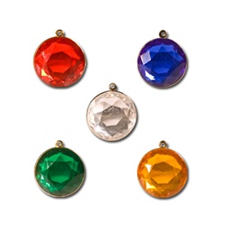 Lucite Channel Heart,  Asst. Colors