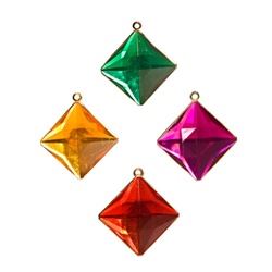 Lucite Channel Heart, Asst. Colors