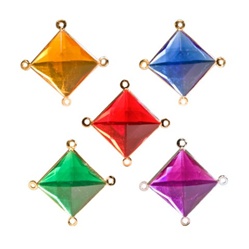 Lucite Channel Heart, Asst. Colors