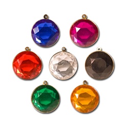 Lucite Channel Heart,  Asst. Colors