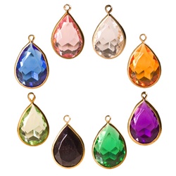 Lucite Channel Heart,  Asst. Colors