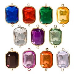 Lucite Channel Heart,  Asst. Colors