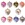 Lucite Channel Heart,  Asst. Colors
