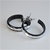 Diamond Cut Silver & Jet Earrings