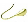 Ear Wire - Brass pearl