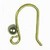 Ear Wire - Brass pearl
