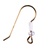 Ear Wire - Raw Brass with Seed Bead Earring Compnonent