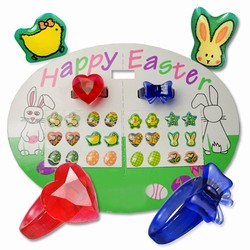 Happy Easter Rings earrings