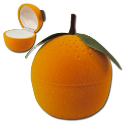 Ring,Earring, pendant Box - Orange