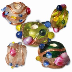 Glass Wedding Cake Beads
