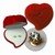 Rhinestone Earrings in Heart Shaped Box