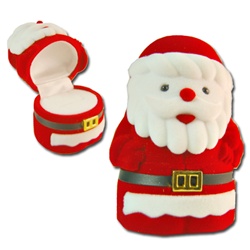 Ring,Earring, pendant Box -  Santa