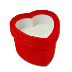 Ring,Earring, pendant Box -  Heart