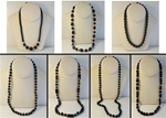 Wholesale Jet Pearl Necklaces Assorted sizes and styles.