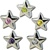 Wholesale silver plated CZ star sliders 12mm. Comes in five dazzling colors! Crystal, Pink, Peridot, Amethyst and Canary Yellow.