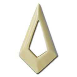 Genuine Ivory Pendant  3/4" x 1 1/2". (12 pcs minimum)
JF301