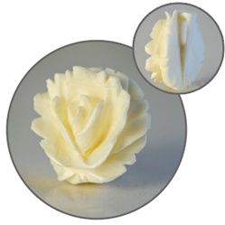 Genuine Carved Ivory Rose Pendant  Beautiful ivory rose pendant, 15mm.
