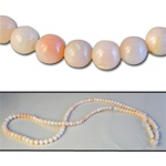 Wholesale Coral Beads Genuine angel hair coral beads, 3.5mm-4.5mm, sold by the strand, (125 beads per strand).