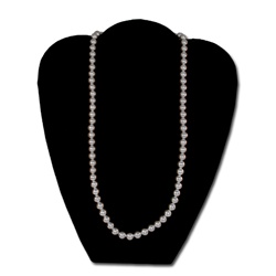 Old Japanese Gray Strung Glass Pearls