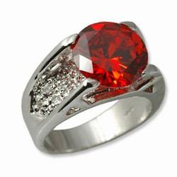 Ladies cubic zirconia ring