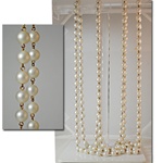 Vintage Matte Pearl Link Chain