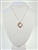 Gold Plated Chain Necklace with Love Heart and Pink Rhinestone Pendant. Extender Chain. One Dozen.