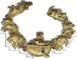 Noah's Ark Bracelet - replica of the ark and the animals - Just like the Movie!