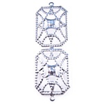 Steel Cage Filigree Finding Jewelry Component - Raw