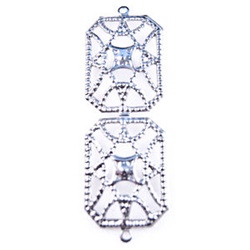 Steel Cage Filigree Finding Jewelry Component - Raw