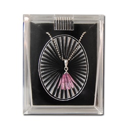 Lucite Pendant / Earring Box with a black insert