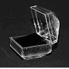 Lucite Ring Box with a black insert