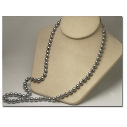 Pearl Necklace Gray