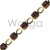 Siam and Aurum Rhinestone Chain