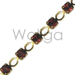 Siam and Aurum Rhinestone Chain