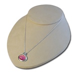 Wholesale Pink Crystal Cylinder Necklace