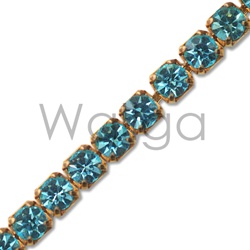 Rhinestone Chain Aqua