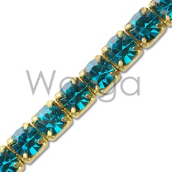 Rhinestone Chain Blue Zircon