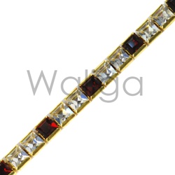 Rhinestone Chain Crystal & Siam Square