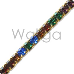 Rhinestone Chain Dark Multi