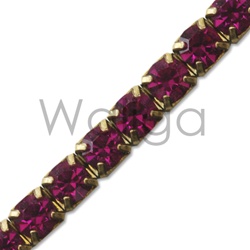 Rhinestone Chain Fucia