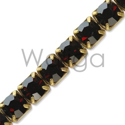 Rhinestone Chain Garnet