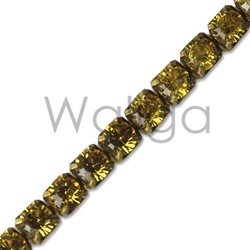 Rhinestone Chain Lime