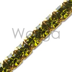 Rhinestone Chain Olivine