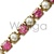 Rhinestone Chain Rose and Pearl