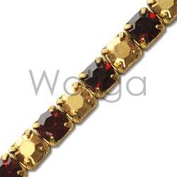 Siam and Aurum Rhinestone Chain